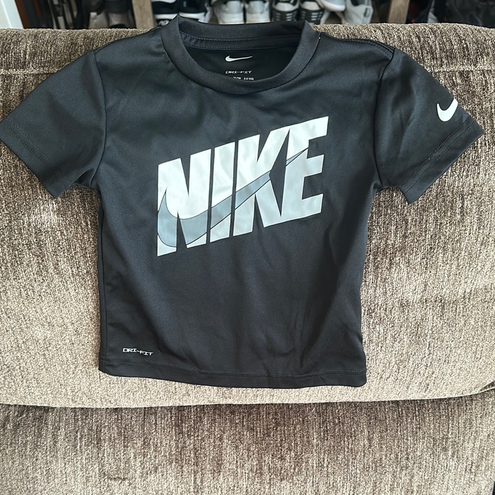 Nike Kids Black Dri-FIT T-Shirt and Shorts Set